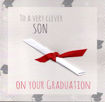 Picture of TO A VERY CLEVER SON ON YOUR GRADUATION CARD